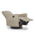 Evolur Raleigh Glider Recliner Fawn With High Backrest Support, Durable Polyester Fabric