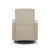 Evolur Raleigh Glider Recliner Fawn With High Backrest Support, Durable Polyester Fabric