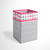 Elephants Pink/grey Collapsible Hamper By Bacati