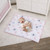 Little Love By Nojo Pink Starburst 3 Piece Crib Bedding Set - Comforter, Fitted Crib Sheet, Dust Ruffle - Pink And White Starburst