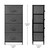 4-tier Storage Tower, Fabric Drawer Organizer Closet With 4 Easy Pull Drawers