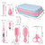 Baby Grooming Kit, Portable Baby Safety Care Set With Hair Brush Comb Nail Clipper Nasal Aspirator Etc For Nursery Newborn Infant Girl Boys Keep Clean