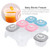 Hemoton 1 Set Of 6pcs Baby Blocks Freezer With Tray Food Box Container (assorted Color)
