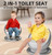 Xjd Baby Potty Training Toilet,toddler Toilet With Soft Pu Seat,removable Potty Pot,grey