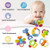 Littlesmet Baby Rattle Sets Teether Rattles Toys, 8pcs Babies Grab Shaker And Spin Rattle Toy Early Educational Toys With Owl Bottle Gifts Set For 3-12 Months Newborn Infant Baby, Boy, Girl