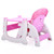 Baby High Chairs, Sesslife Convertible High Chairs With Removable Double Tray, Multi-functional Toddlers Feeding Chair Booster Seat With Table For 3 Months To 6 Years Old Baby, Pink, X2294