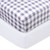 Little Star Organic 100% Pure Organic Cotton Fitted Jersey Knit Crib Sheets, 2 Pk, Gray Check