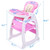 Feeding High Chairs For Baby And Toddler, Sesslife Convertible High Chairs With Removable Tray And Cushion, Baby Feeding Booster Seat W/safety Belt And Adjustable Back For 6 Month-6 Years, Pink, X2300