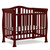 Dream On Me Naples 4-in-1 Convertible Mini Crib, Cherry
