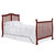 Dream On Me Naples 4-in-1 Convertible Mini Crib, Cherry