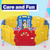 Veryke 8 Panel Kids Safety Play Yard With Gate, Playpen Fireplace Fence For Children Toddler Pets Security - Multicolor