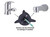 Children’s Faucet Extender Bath Spout Cover For Baby: Sink Extension Hand Washing - Child Kitchen Accessories (grey Shark)