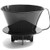 Fino Pour-over Coffee Brewing Filter Cone, Number 4-size, Black, Brews 8 To 12-cups