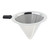 Stainless Steel Cone Funnel With Filter Reusable Two-layer Fine Mesh For Iced Coffee Concentrate And Infused Tea At Home - , 12x12x7.5cm