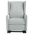 Baby Relax Rylee Tall Wingback Glider Recliner Chair, Light Gray Linen