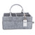 Parker Baby Felt Diaper Caddy - Gray Nursery Storage For Diapers - Large
