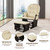 Costway Baby Nursery Relax  Rocker Rocking Chair Glider & Ottoman Set W/cushion Beige