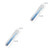 2pcs Baby Feeding Spoon Infant Non-slip Training Silicone Soft Spoon Newborn Feeding Tableware, Blue