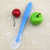 2pcs Baby Feeding Spoon Infant Non-slip Training Silicone Soft Spoon Newborn Feeding Tableware, Blue