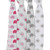 Bacati - Elephants 100% Cotton Muslin Swaddling Blankets Set Of 4, Pink/gray