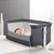 Ronbei 2-in-1 Baby Bassinet Bedside Sleeper Adjustable Portable Baby Crib For Babies, Girls, Boys, Infant, Newborn Dark Gray