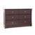 Storkcraft Crescent 6 Drawer Modern Horizontal Dresser Espresso Finish