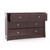 Storkcraft Crescent 6 Drawer Modern Horizontal Dresser Espresso Finish