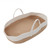 Baby Sleeping Basket, Baby Carrying Basket Sturdy Base Multifunction Cotton Rope Baby Bassinet  For Outdoor For Babyboy Brown And White Baby Basket
