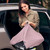 2-in-1 Car Seat Cover - Baby Carseat Canopy With Privacy Sun Shade & Bug Net For Newborn & Infant (pink)