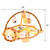 Costway 3 In 1 Cartoon Lion Baby Infant Activity Gym Play Mat W Hanging Toys Ocean Ball