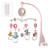 Musical Baby Crib Mobile Toy With Lights And Music Star Projector Hanging Rotating Bell Timing Projection For Baby Shower Gift