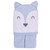 Little Star Organic Terry Cloth Hooded Bath Towel, Blue Fox