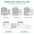 Dream On Me Grace 5 In 1 Convertible Crib, Pebble Grey