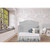 Dream On Me Grace 5 In 1 Convertible Crib, Pebble Grey