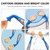 Hemoton 1 Set Baby Utensils Spoon Fork Set With Case Bendable Training Tableware