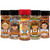 Grillin' Gunpowder Seasoning Pack Of Breakfast 5oz, Game 5.5oz, Cajun 5.5oz, Chicken 5.5oz, Steak 6oz.