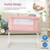 Gymax 3-in-1 Baby Bassinet Beside Sleeper Crib With 5-level Adjustable Heights Pink