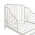 Little Seeds Quinn Whimsical Metal Toddler Bed, White