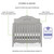 Slumber Baby Jasmine 3 In 1 Convertible Mini Crib, Platinum