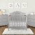 Slumber Baby Jasmine 3 In 1 Convertible Mini Crib, Platinum