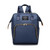 Generic Zipper Pockets Waterproof Stylish Backpack Diaper Bags, Dark Blue