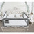 3 Set Of King Size Bed Safety Bed Guardrail Bed Fence For Children, Toddlers, Infants-grey Color