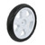 4pcs 190mm Dia Plastic Single Wheel  Pulley Rolling Roller White 8x25mm
