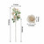 Balsacircle 2 Cream Single Stem 33" Silk Rose Bouquets Wedding Artificial Flower