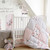 Levtex Baby Elise Pink Embroidered Birds Blanket With Pom Pom Trim