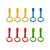 Toma 10pcs Cribs Playpens Plastic Pull Rings Stand-up Learning Assist Rings For Baby