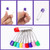 50 Pcs Diaper Pins, Plastic Head Safety Pinbaby Bibs Apron Safety Pins Random Color