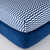 Parent's Choice Cotton Fitted Crib Sheets, 2 Count, Navy Chevron