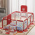 Homsee 75'' X 26'' Extra Large Baby Playpen Tear-resistant Baby Playard Sturdy Safety Baby Fence Kids Activity Center For Babies, Toddler, Infants