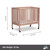 Dream On Me Jett Non-full Size Folding Crib, Removable Wheels, Modern Nursey, Adjustable Mattress Support, Patent Folding System, Included 1.5” Mattress In Pink